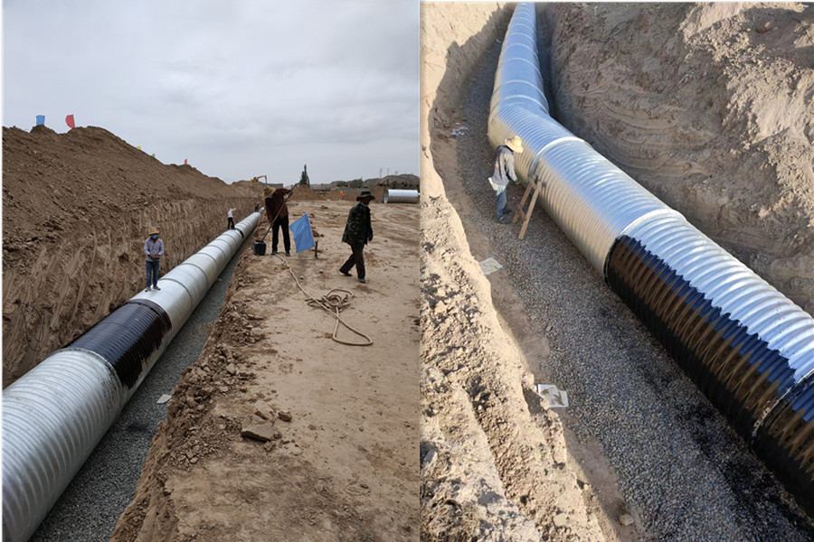 鋼波紋管涵的安裝順序